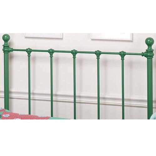 Hillsdale Molly Green Metal Headboard With Frame - Twin