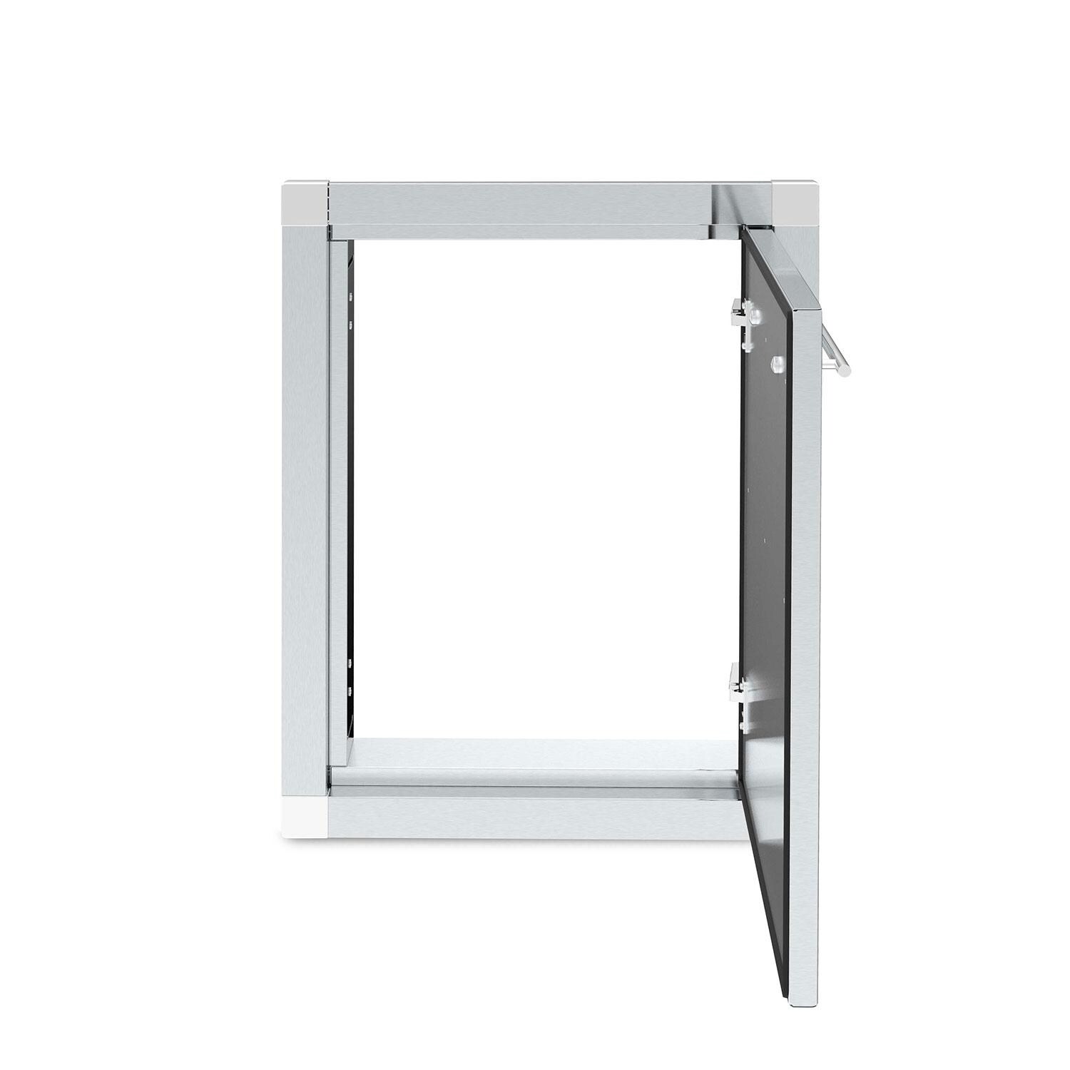 Broil King 800100 21 3/4-in Stainless Steel Access Door - Opened - Front View - White Background thumbnail