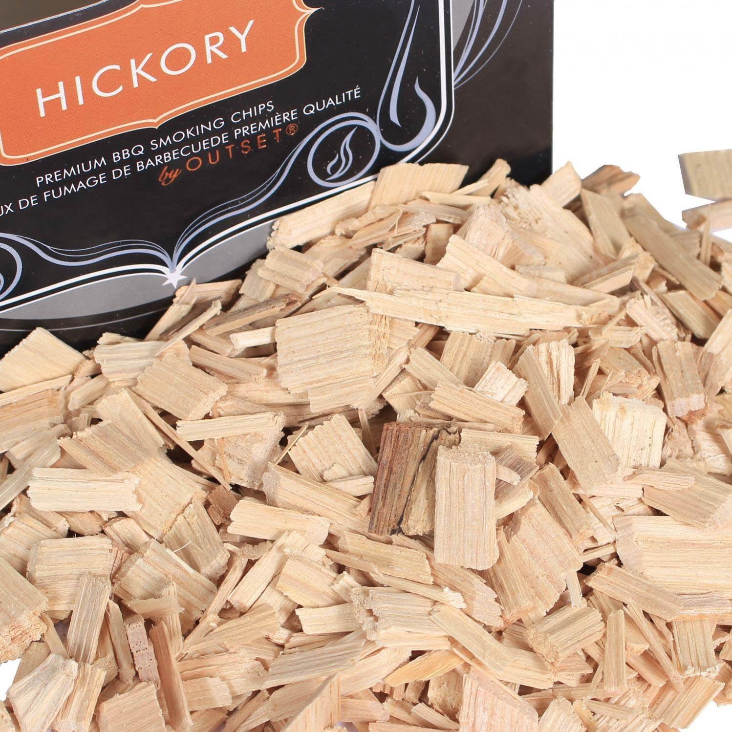 Hickory Smoking Wood Chips 150 Cu In BBQ Guys