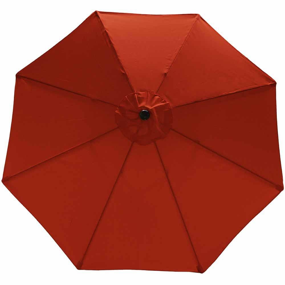 Ultimate Patio 9 Ft. Octagonal Patio Umbrella W/ Crank Lift - Burnt Orange Canopy thumbnail