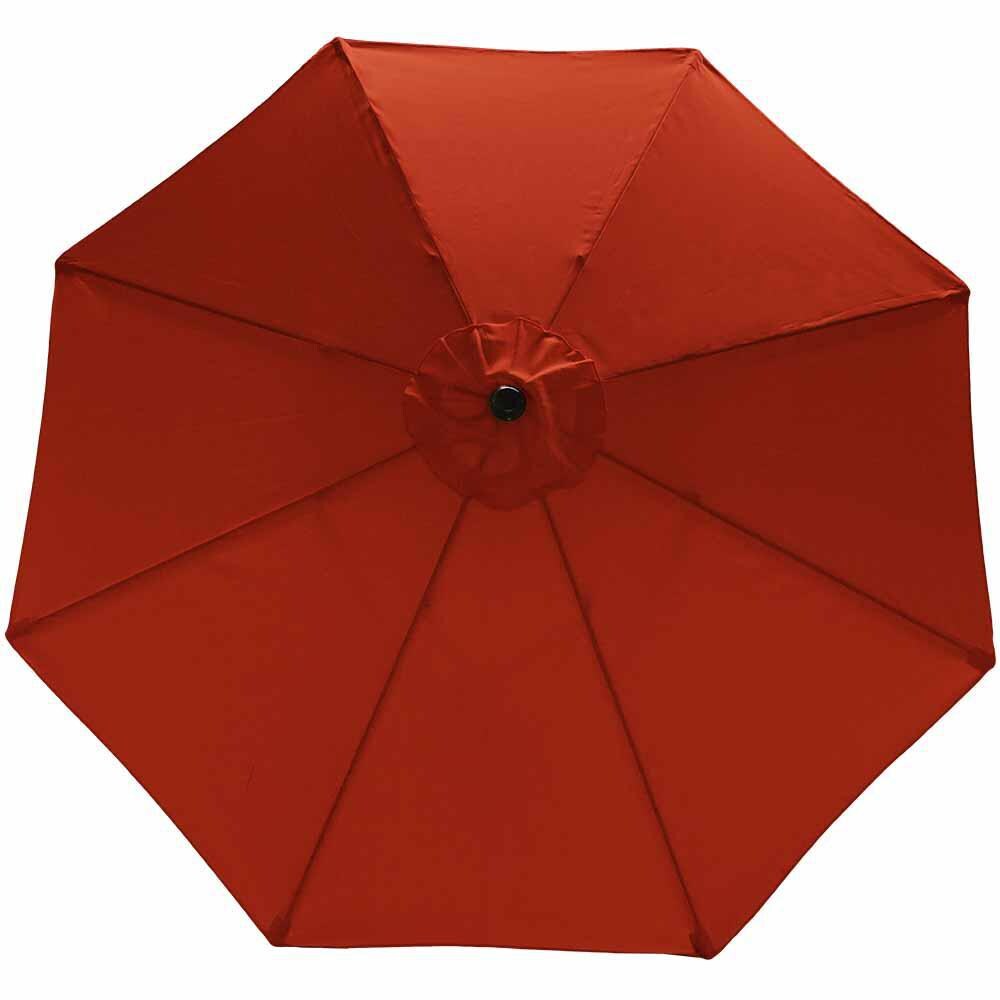 Ultimate Patio 9 Ft. Octagonal Patio Umbrella W/ Crank Lift - Burnt Orange Canopy thumbnail