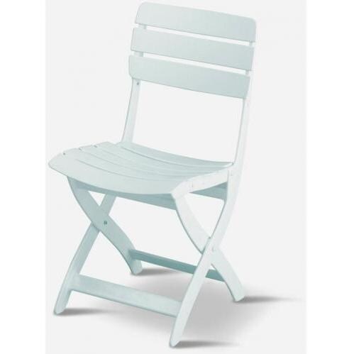 Kettler Venezia Resin Folding Side Chair White BBQGuys