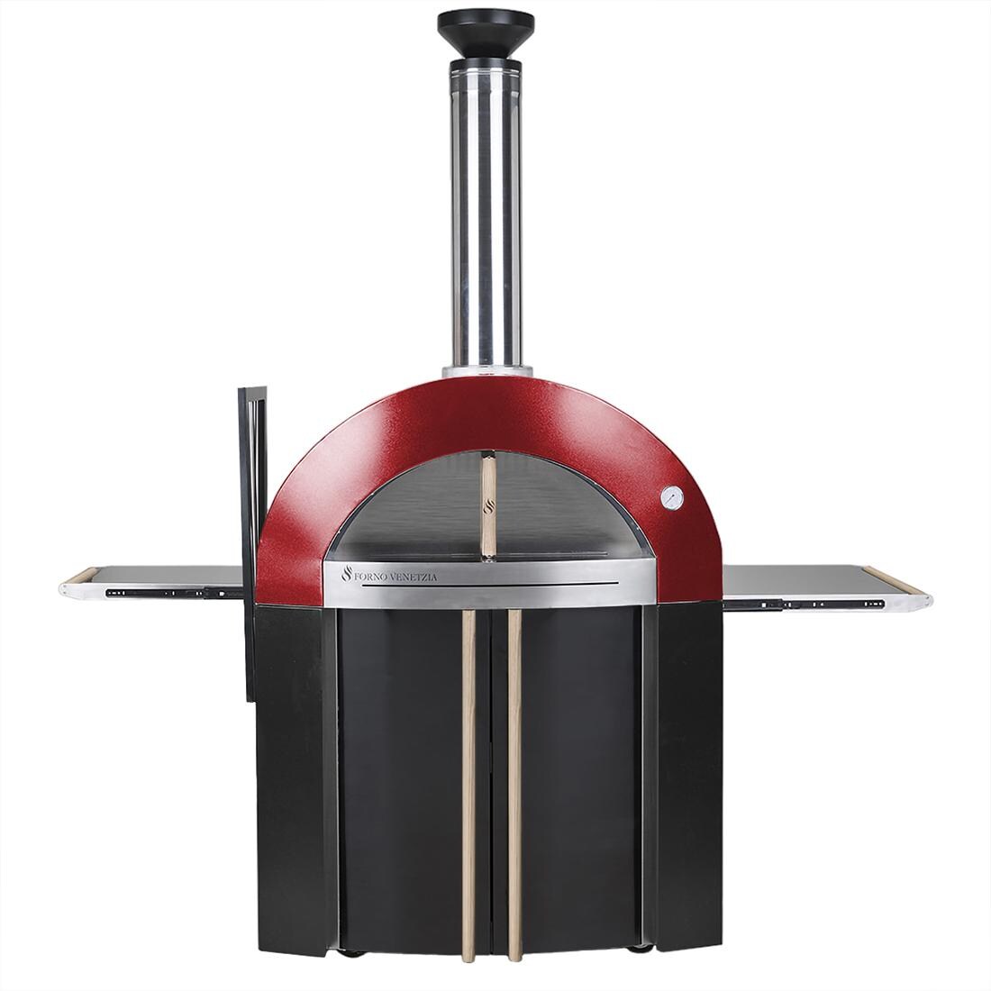 Forno Venetzia Bellagio 300 44-Inch Outdoor Wood-Fired Pizza Oven - Front View thumbnail