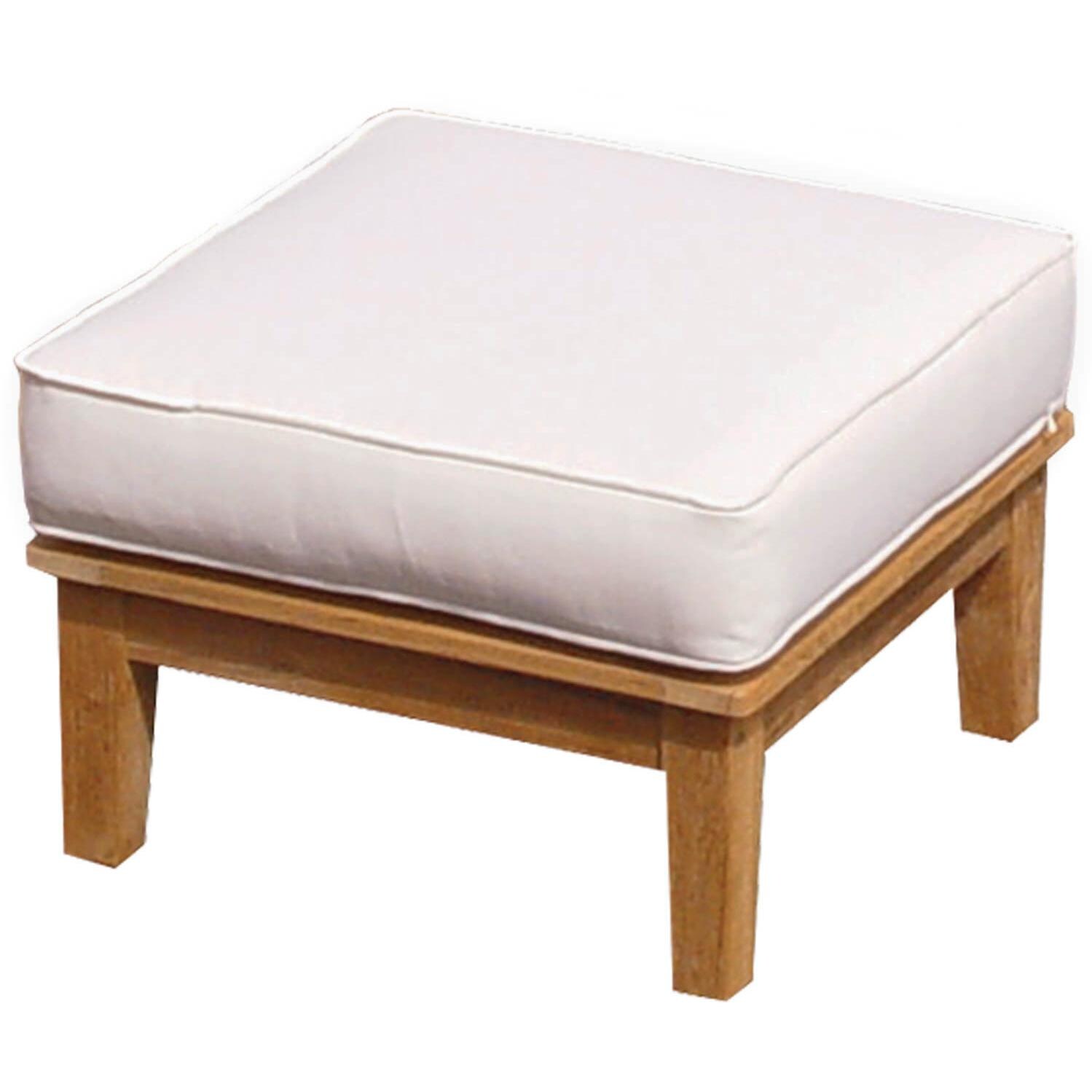 Royal Teak Collection Miami 6 Person Teak Deep Seating Set - Ottoman thumbnail