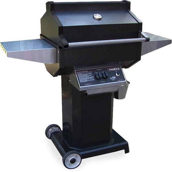 Phoenix Grill PFMG Black Propane Gas Grill Head On Black Pedestal Cart