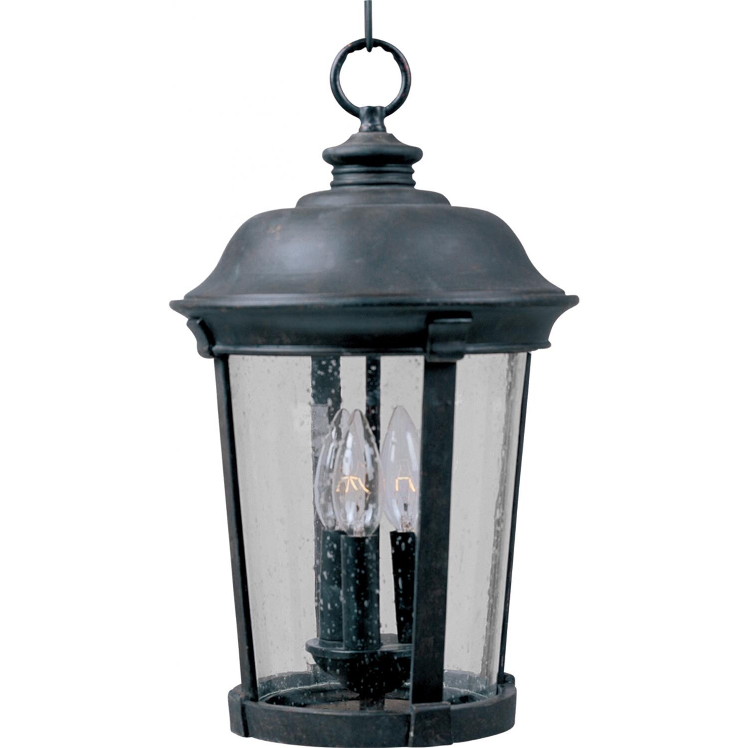 Maxim Dover DC 3029CDBZ 60W 20-Inch Three Light Outdoor Hanging Lantern - Bronze thumbnail