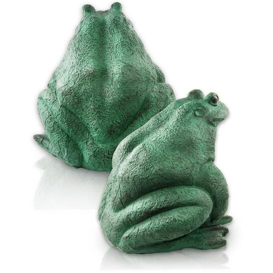 OSD Audio 5 1/4 Inch Decorative Frog Outdoor Speakers - Back View thumbnail