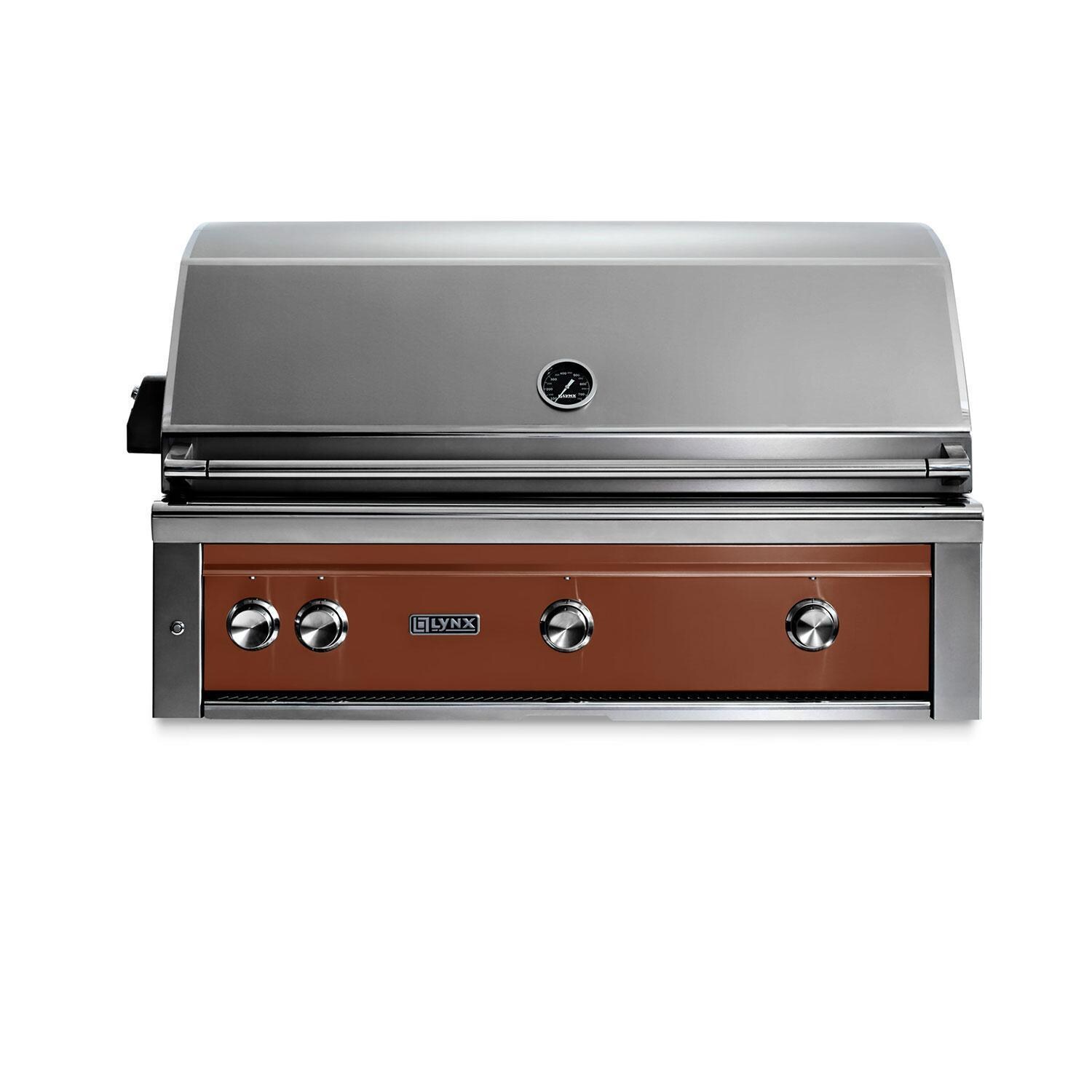 Lynx L42TR-SILP Professional 42 Inch Built-In Propane Gas Grill w/ One Infrared Trident Burner & Rotisserie in Sierra - Display - White Background thumbnail