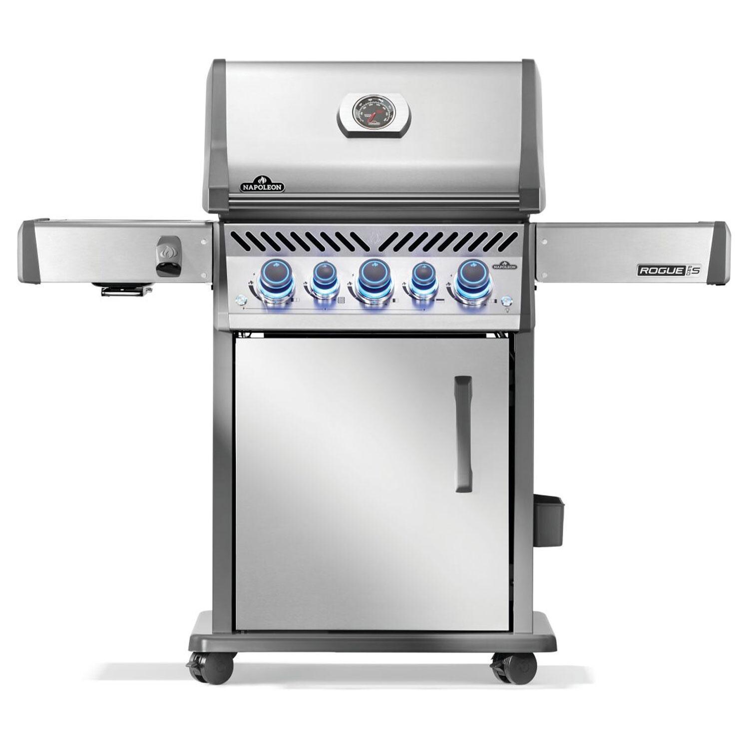 Napoleon RPS425RSIBPSS-2 Rogue PRO-S 425 Natural Gas Grill w/ Infrared Side & Rear Burners - Stainless Steel - Display - White Background thumbnail