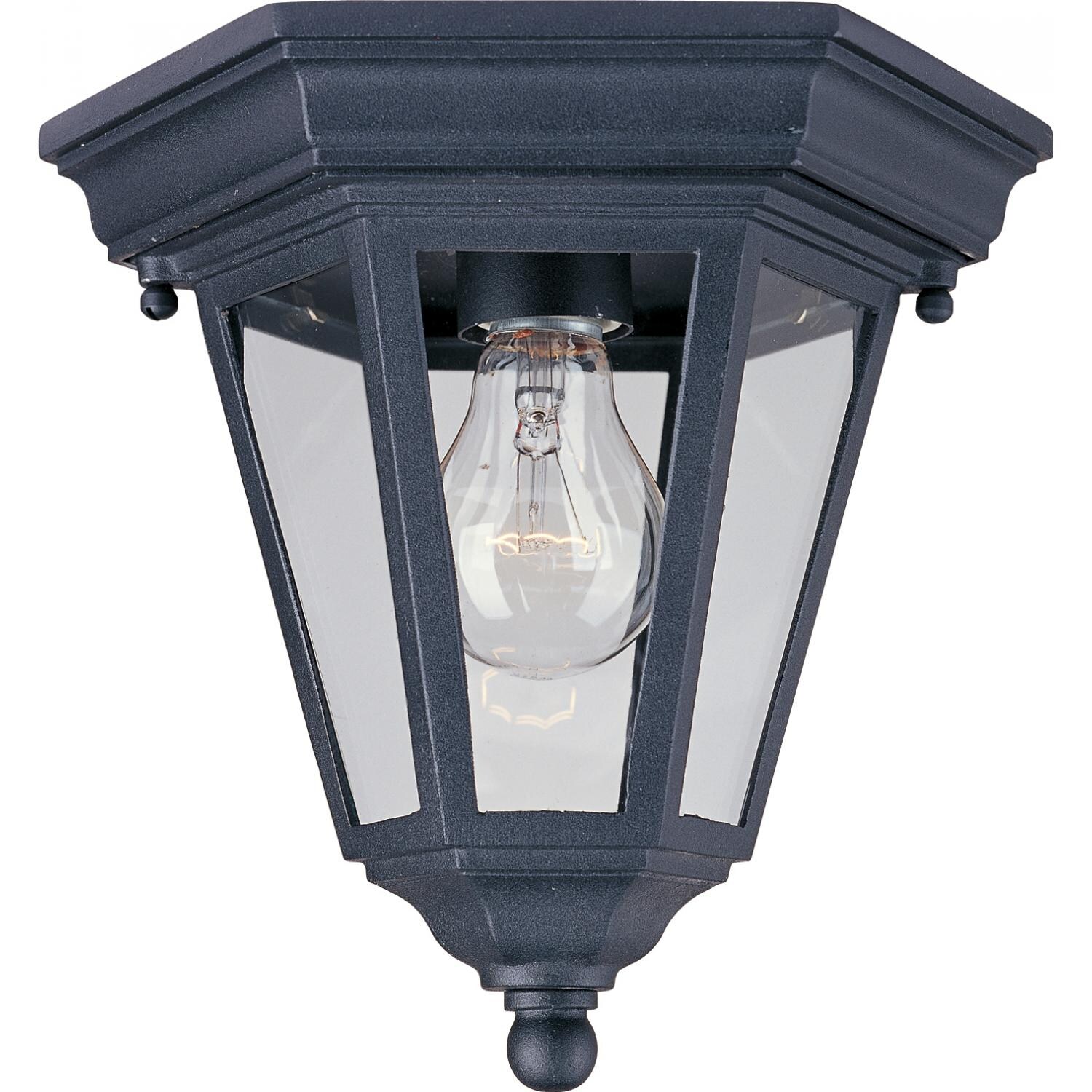Maxim Westlake 1027BK 100W 8-Inch One Light Outdoor Flush Mount - Black thumbnail