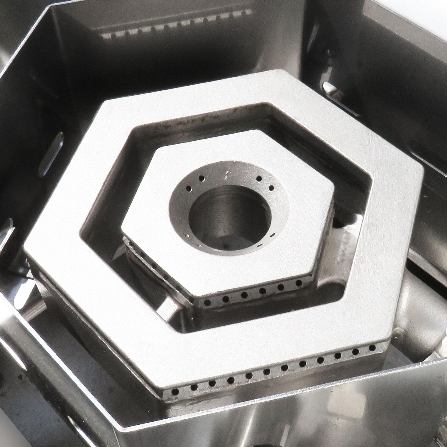 XO Appliance XOGPOWER60KL 16-in Pro-Grade Propane Side Burner - Concentric Cast Burners - Detail thumbnail