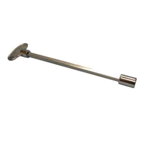 Blue Flame 8 Inch Universal Size Fireplace Key - Chrome thumbnail