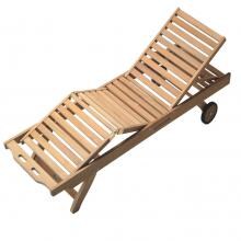 Sun Bed Teak Patio Chaise Lounge By Royal Teak Collection