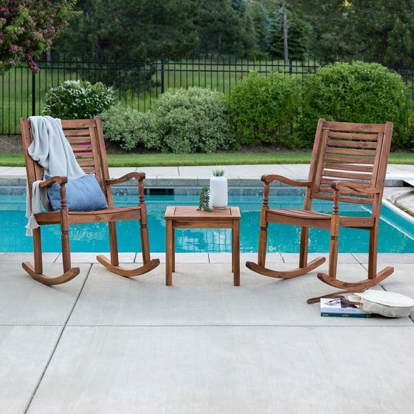 3 Pc Acacia Seating Set in Brown by Ultimate Patio