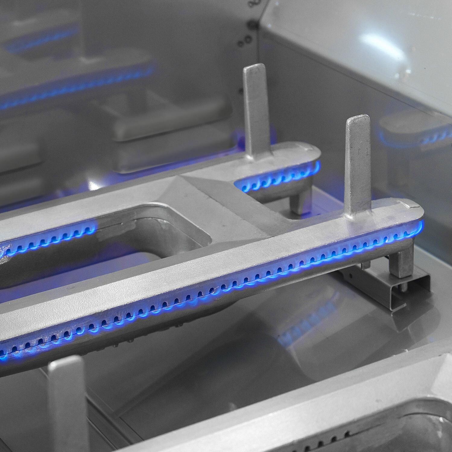 Fire Magic - A830I-7EAN-CB - Aurora 46-Inch Built-In Natural Gas & Charcoal Combo Grill - Cast Stainless Steel Burner 