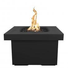 Top Fires by The Outdoor Plus Ramona 36-Inch Natural Gas Fire Table - Black Concrete - Match Light