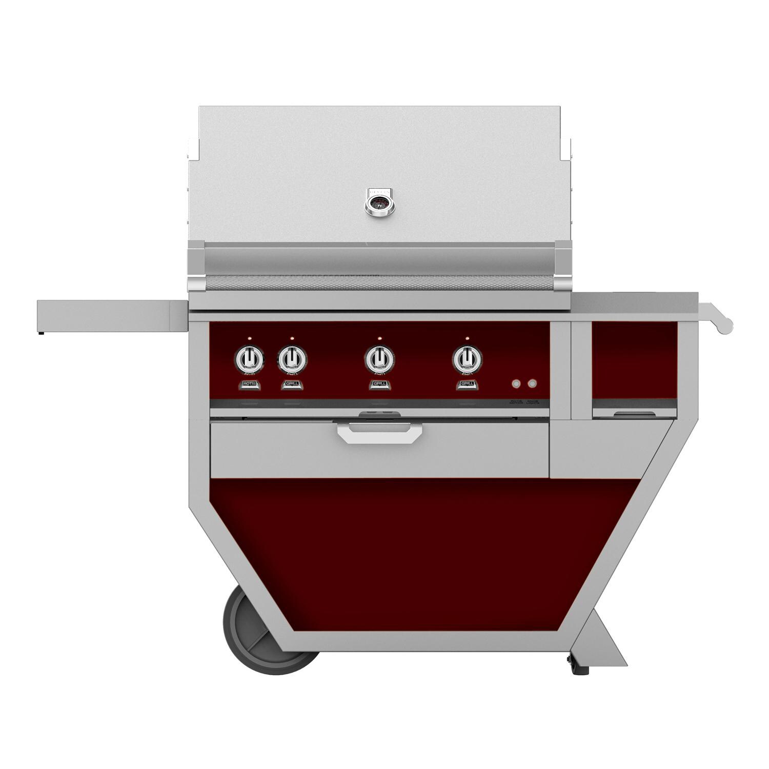 Hestan Deluxe 36-Inch Freestanding Propane Gas Grill W/ Rotisserie, Worktop & Storage Drawer - Tin Roof - GABR36CX-LP-BG thumbnail