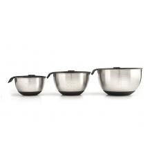 Napoleon 3-Piece Stainless Steel Marinating Bowl Set
