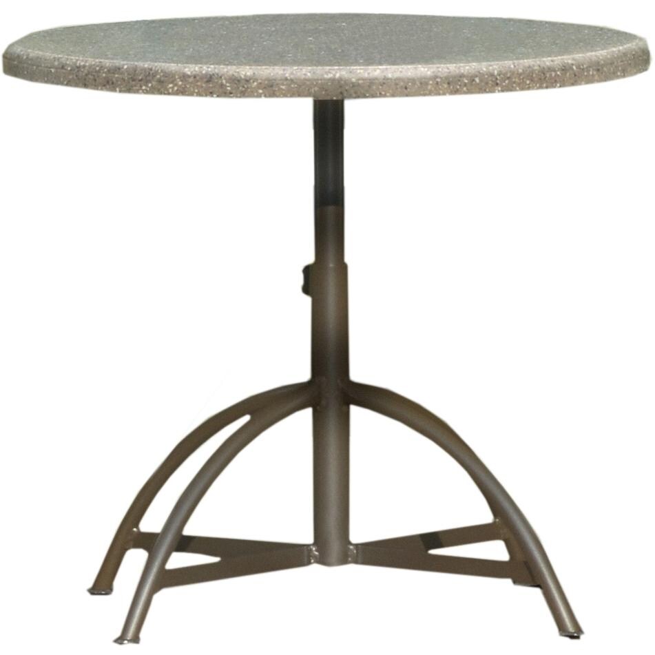 Homecrest Aluminum Adjustable Patio Bistro Table With Faux Granite Top - Boulder thumbnail