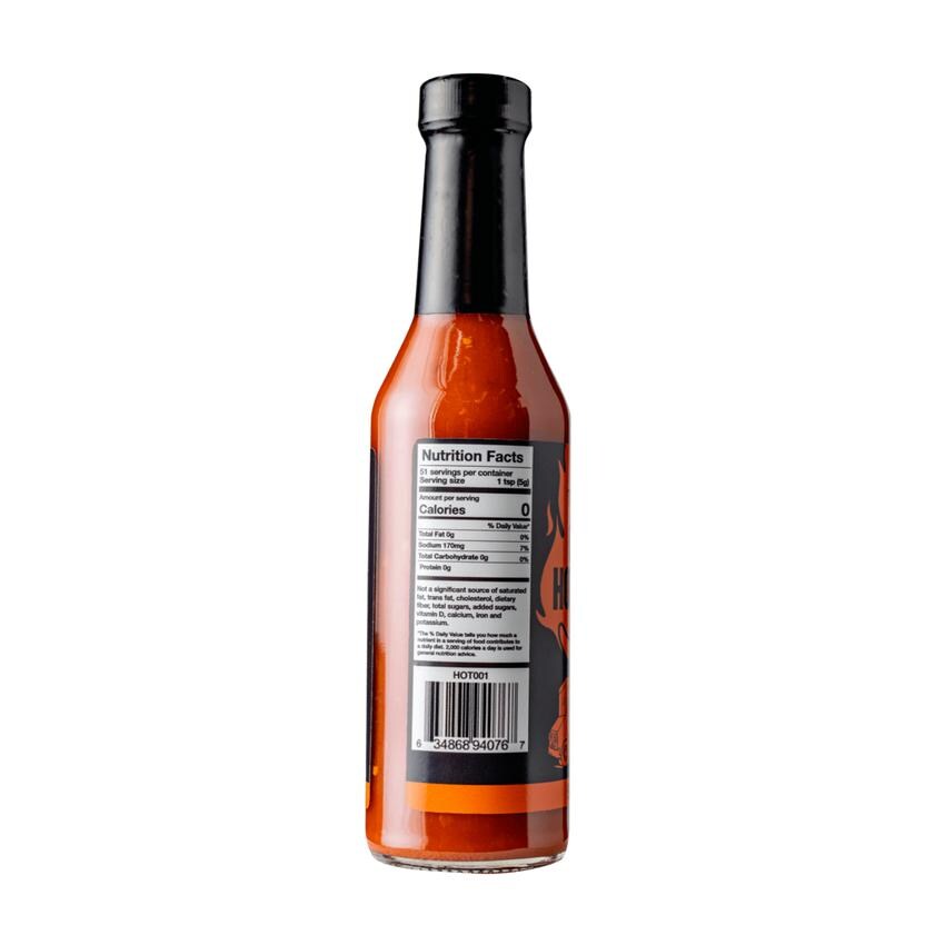 Traeger HOT001 Original Hot Sauce - Nutrition Facts thumbnail