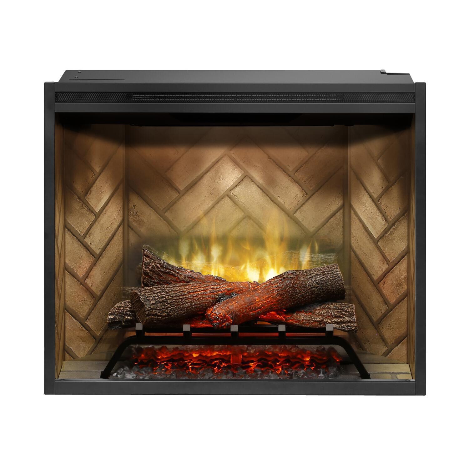 Dimplex - RBF30 - Revillusion 30-Inch Built-In Electric Firebox - Front View - Red thumbnail
