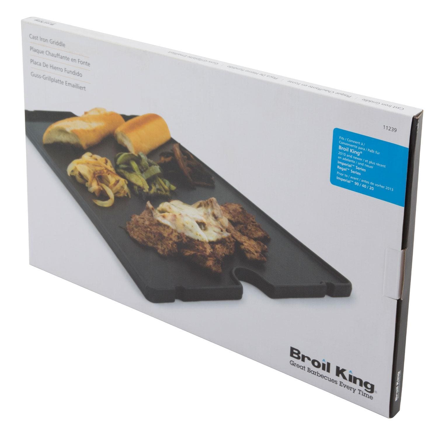 Broil King Exact Fit Cast Iron Griddle for Regal & Imperial Series - Packaging Box - White Background thumbnail