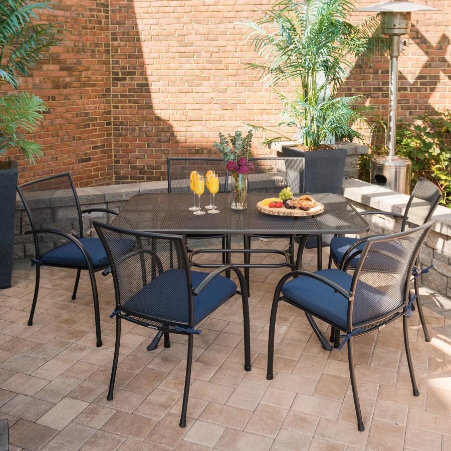 Kettler PILANO 7 Piece Wrought Iron Mesh Dining Set thumbnail