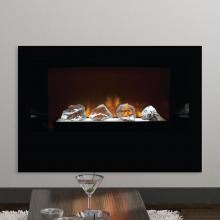 Modern Flames Home Fire 42-Inch Built-In Fireplace W/ Focus Bowl & Reflective Black Glass Side Panels - HF42CBI image
