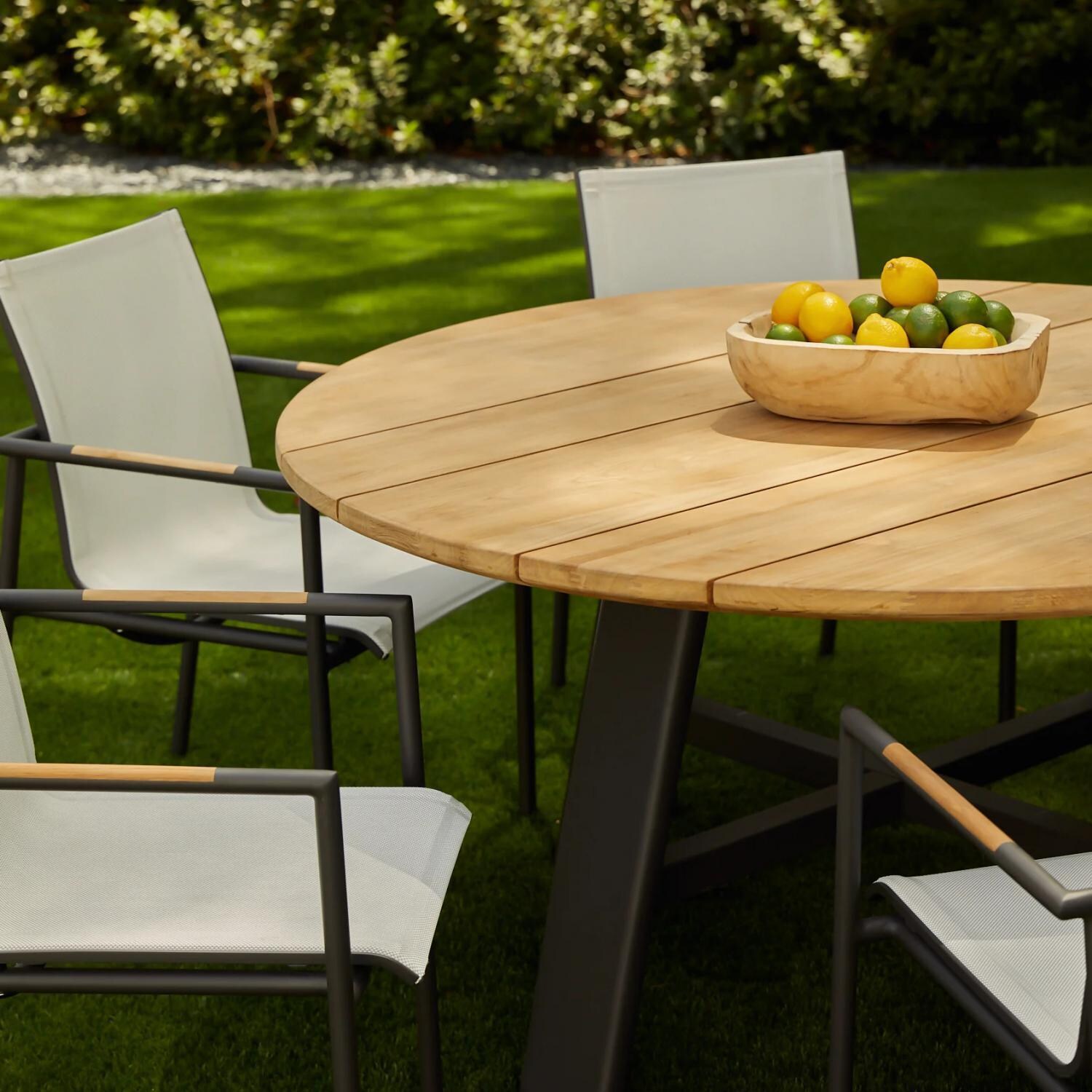 Teak + Table Barbados 60 Inch Round Dining Table - Lifestyle thumbnail