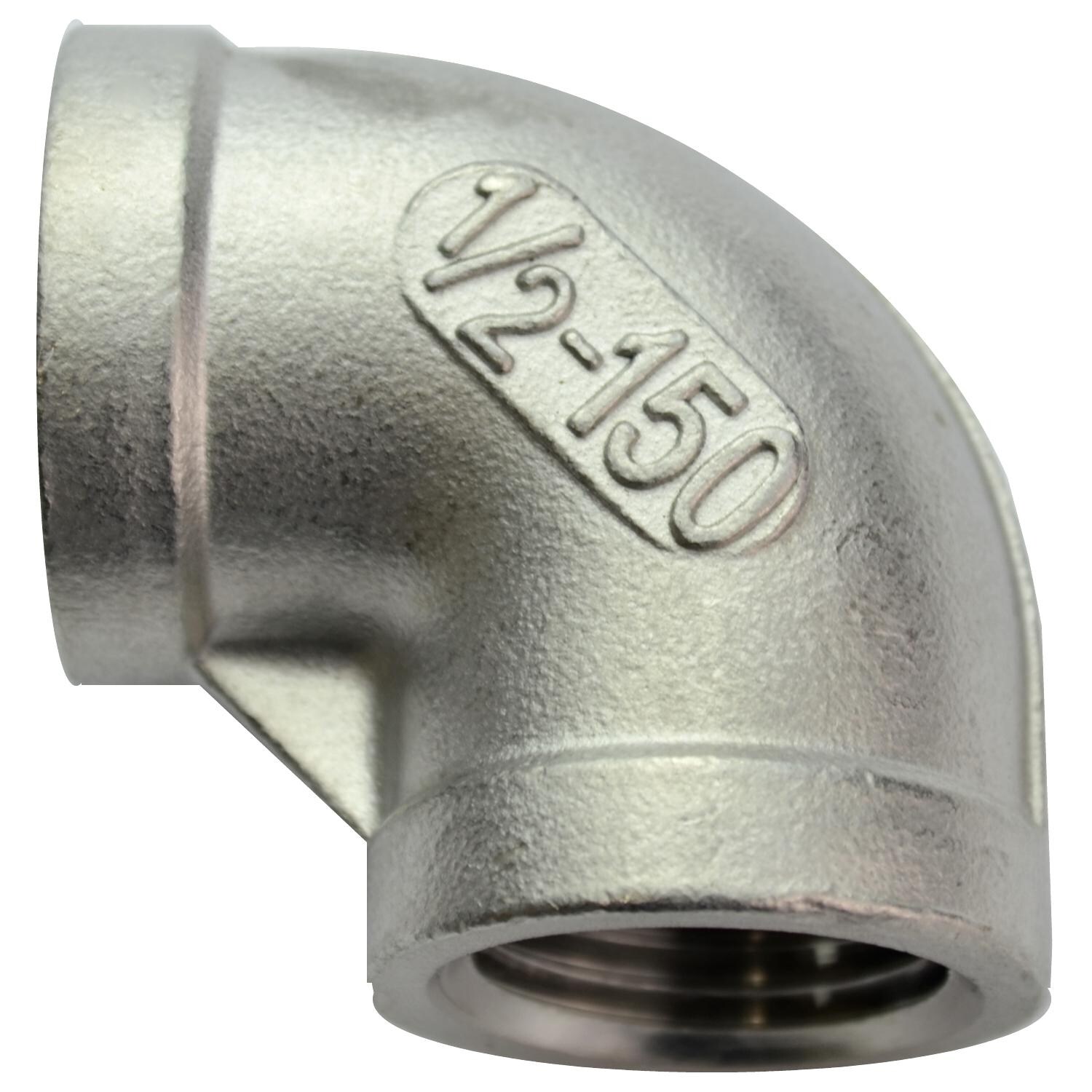 The Outdoor Plus 1/2-Inch Female 90-Degree Stainless Steel Elbow