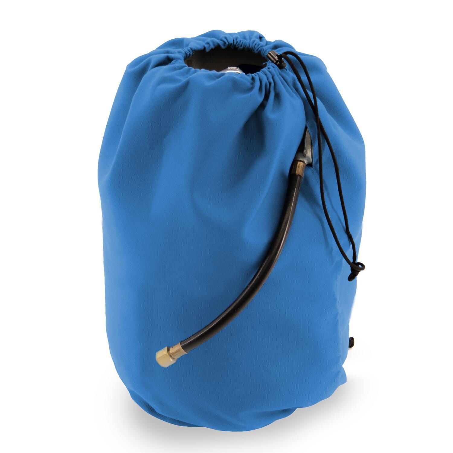 Sunbrella 20 Pound Propane Tank Cover in Canvas Capri by BBQGuys Signature - AMSUN-PTC027