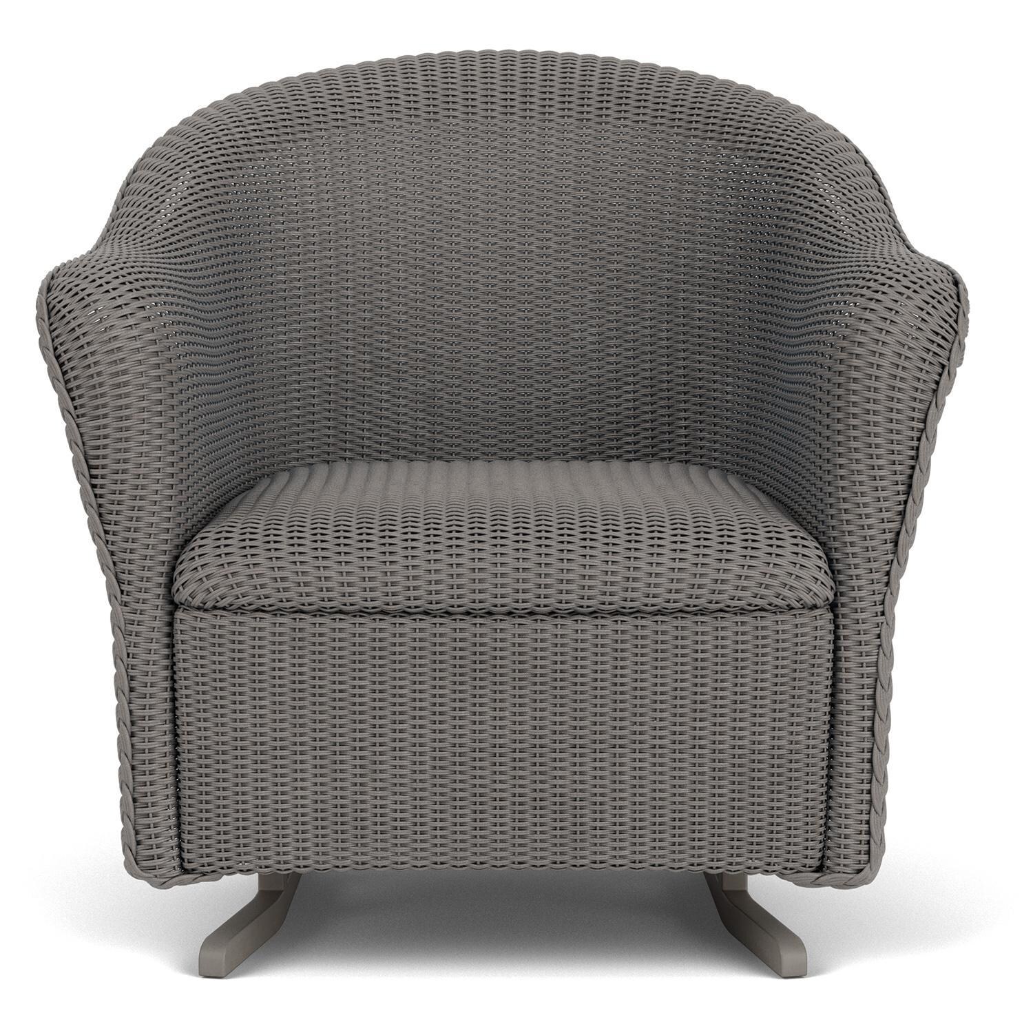 Reflections Lloyd Loom Rocking Club Chair in Pewter by Lloyd Flanders