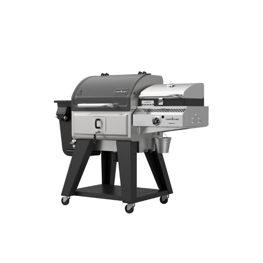 Camp Chef PG24WWSB + PG14BB Woodwind Pro WiFi 24-Inch Pellet Grill With Propane Sidekick Sear Box - Left thumbnail