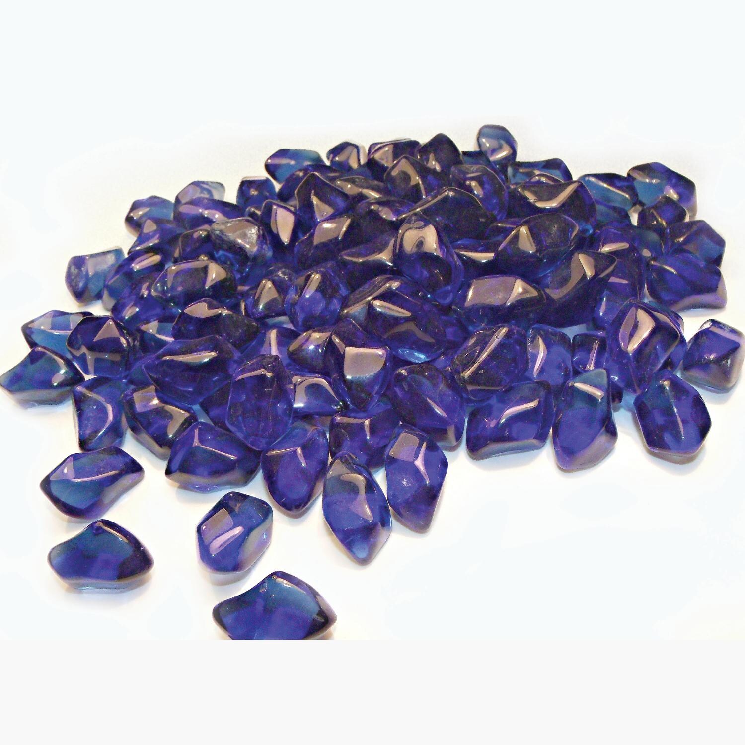 Enhance A Fire Diamond Sapphire 3/4-Inch Fire Glass - 5 Lbs