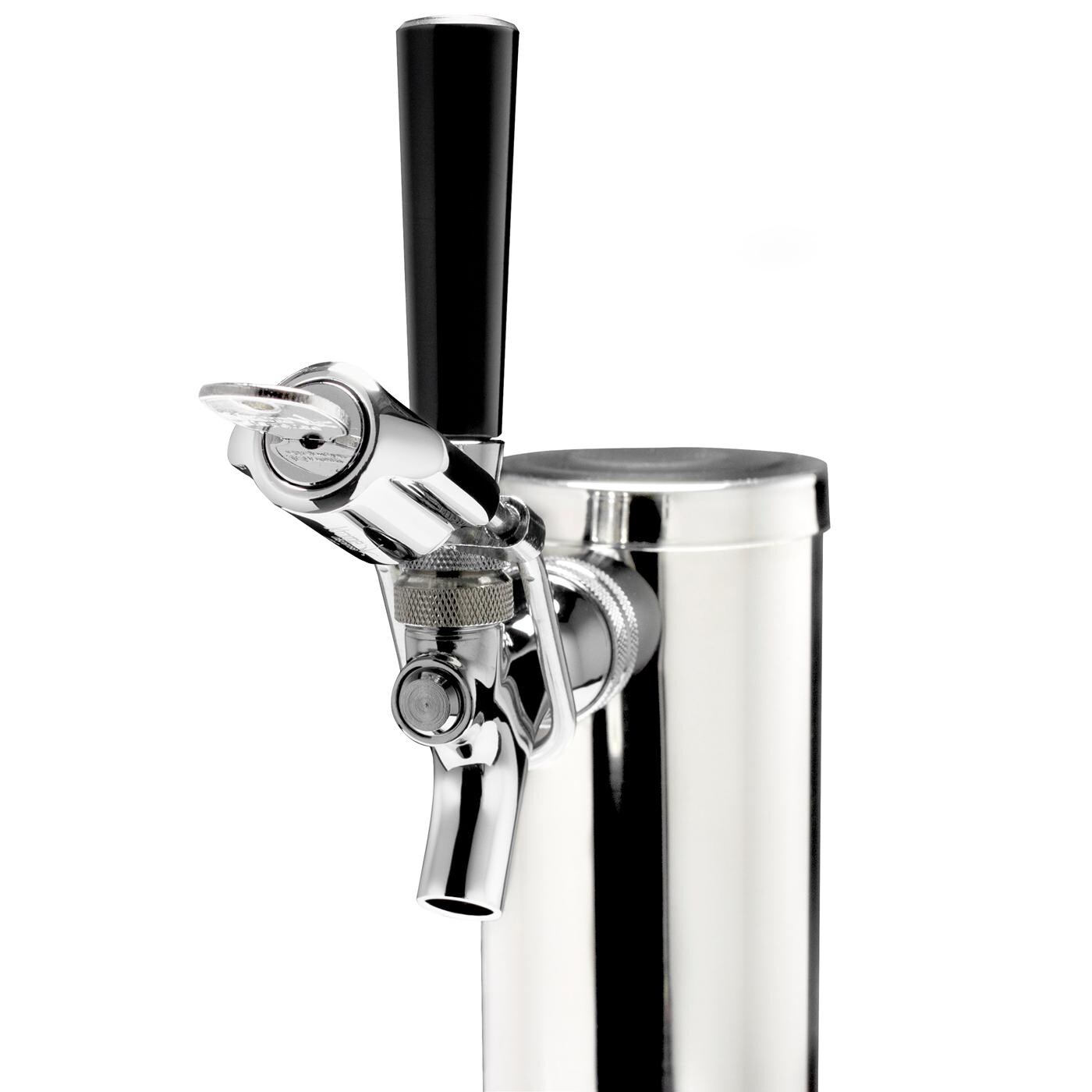 Summit SBC696OSTL Commercial Outdoor Rated Single Tap Beer Dispenser / Kegerator w/ TapLock - Tap with Key thumbnail