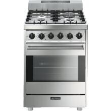 Smeg Classic 24-Inch 4-Burner Gas Range - Stainless - C24GGXU image