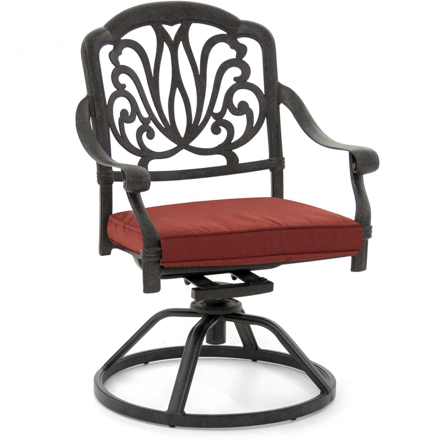 Rosedown Cast Aluminum Patio Swivel Dining Chair thumbnail