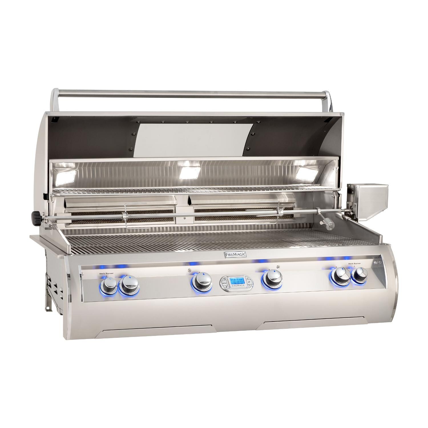 Fire Magic - E1060I-8L1P-W - Echelon Diamond 48-Inch Built-In Propane Gas Grill W/ One Infrared Burner, Magic View Window & Rotisserie - Open thumbnail