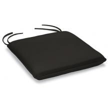 Islay Sunbrella Canvas Black Medium Outdoor Replacement Seat Cushion W/ Piping By Oxford Garden