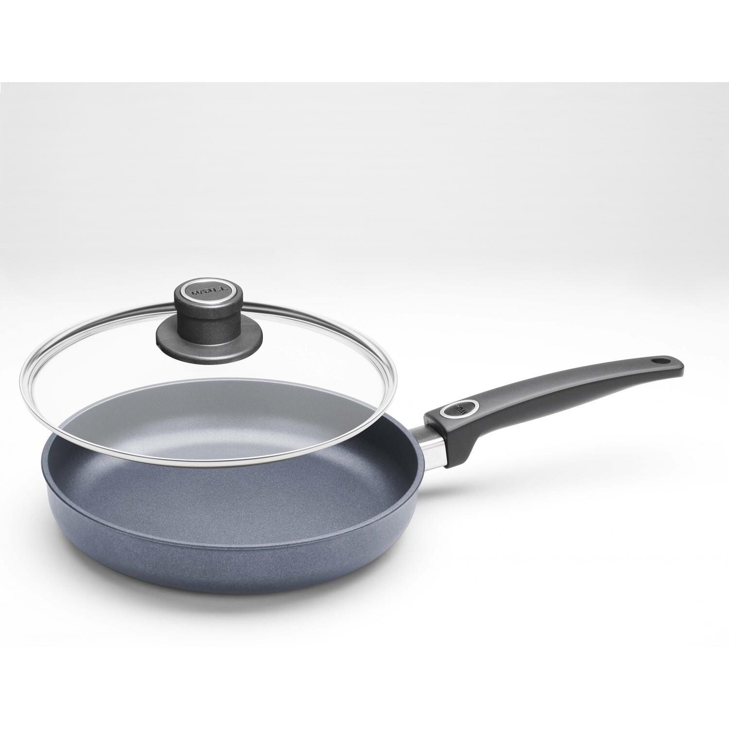 Woll Wok Woll Diamond Plus Nonstick Fry Pan 9.5-Inch With Removable Handle - German Made Crystal Crown Tiara