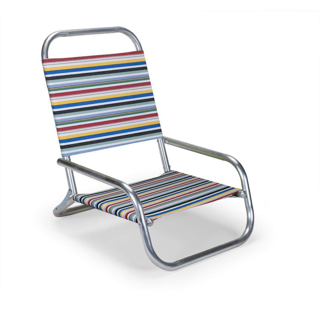 Sun And Sand Folding Aluminum Beach Chair By Telescope Casual - Classic Stripe thumbnail