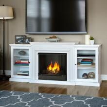 Real Flame Frederick 72-Inch Electric Fireplace Entertainment Center - White - 7740E-BW image