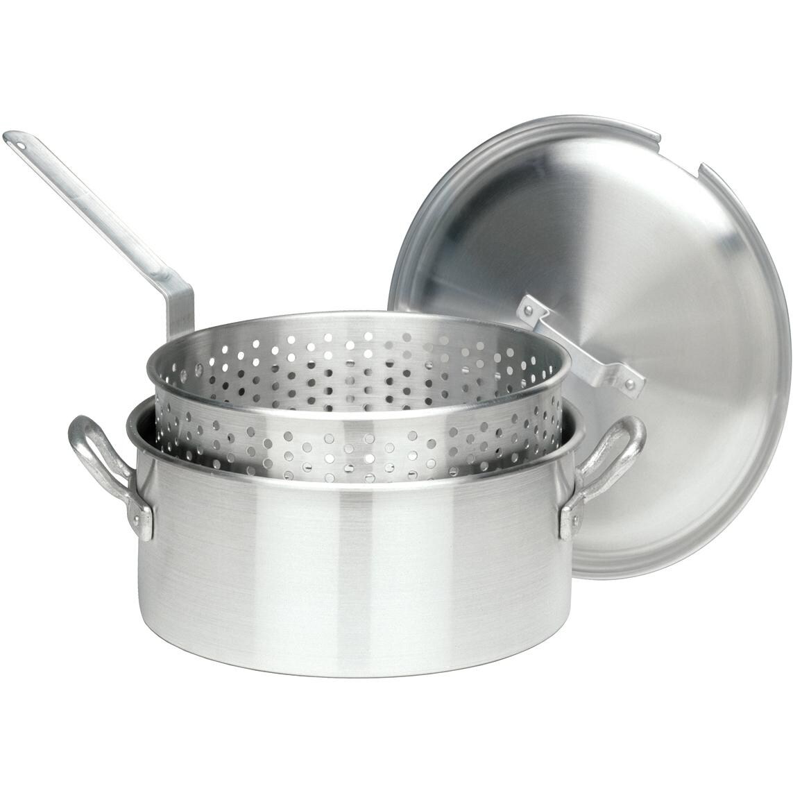 Bayou Classic Fryers With Lid And Basket 14 Quart Aluminum Deep Fryer BBQGuys