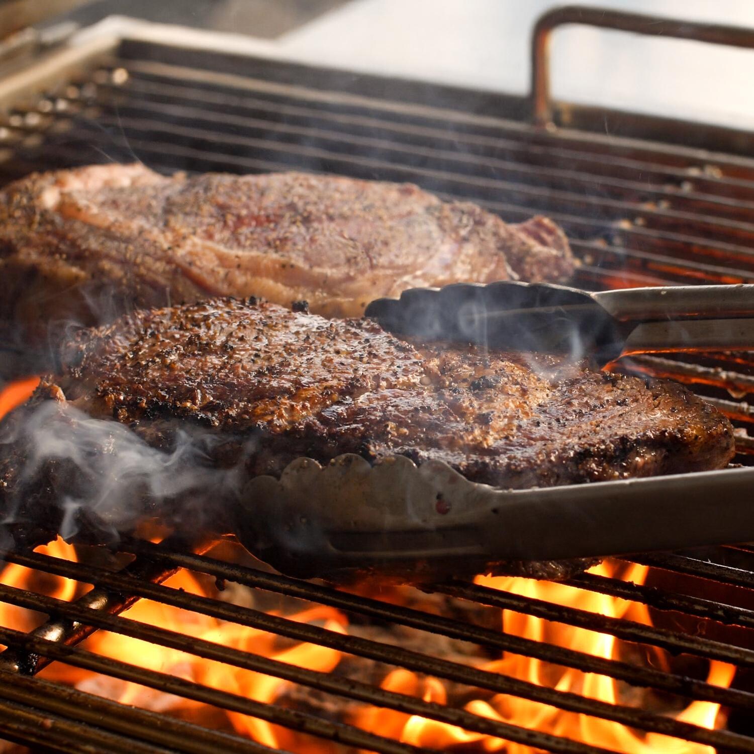 Cajun Grill Preaux PGI-900 36-Inch Built-In Stainless Steel Charcoal Grill - Grilling Steaks thumbnail