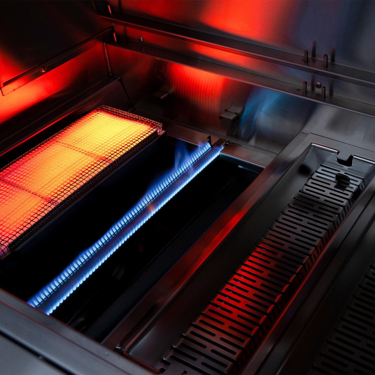 American Made Grills Encore 54-Inch Freestanding Hybrid Grill ENCFS54-NG - Natural Gas - Gas Burners - Lifestyle thumbnail