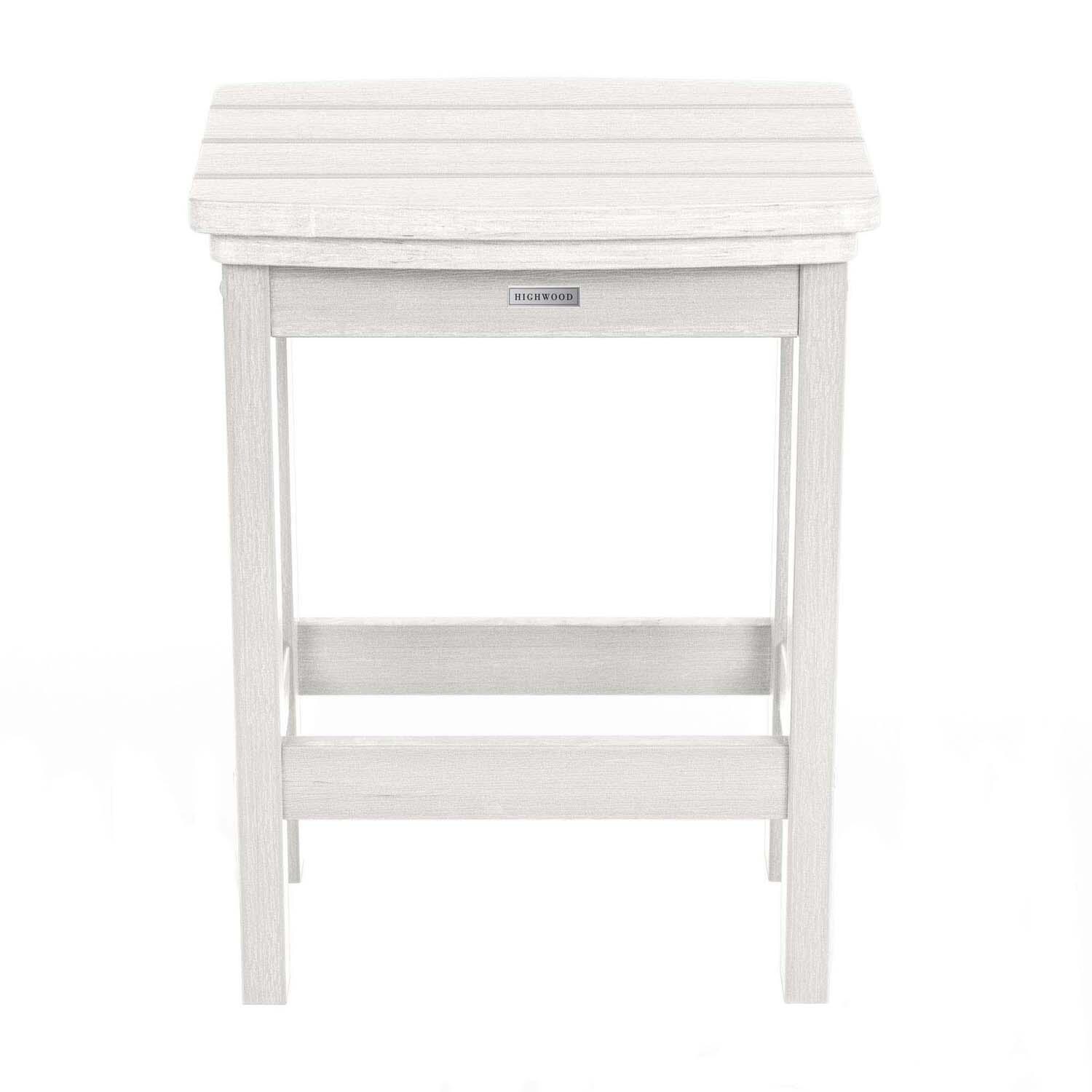 Hart Lane Polyresin Bar Stool Counter Height in White By Lakeview Outdoor Designs - White Background thumbnail