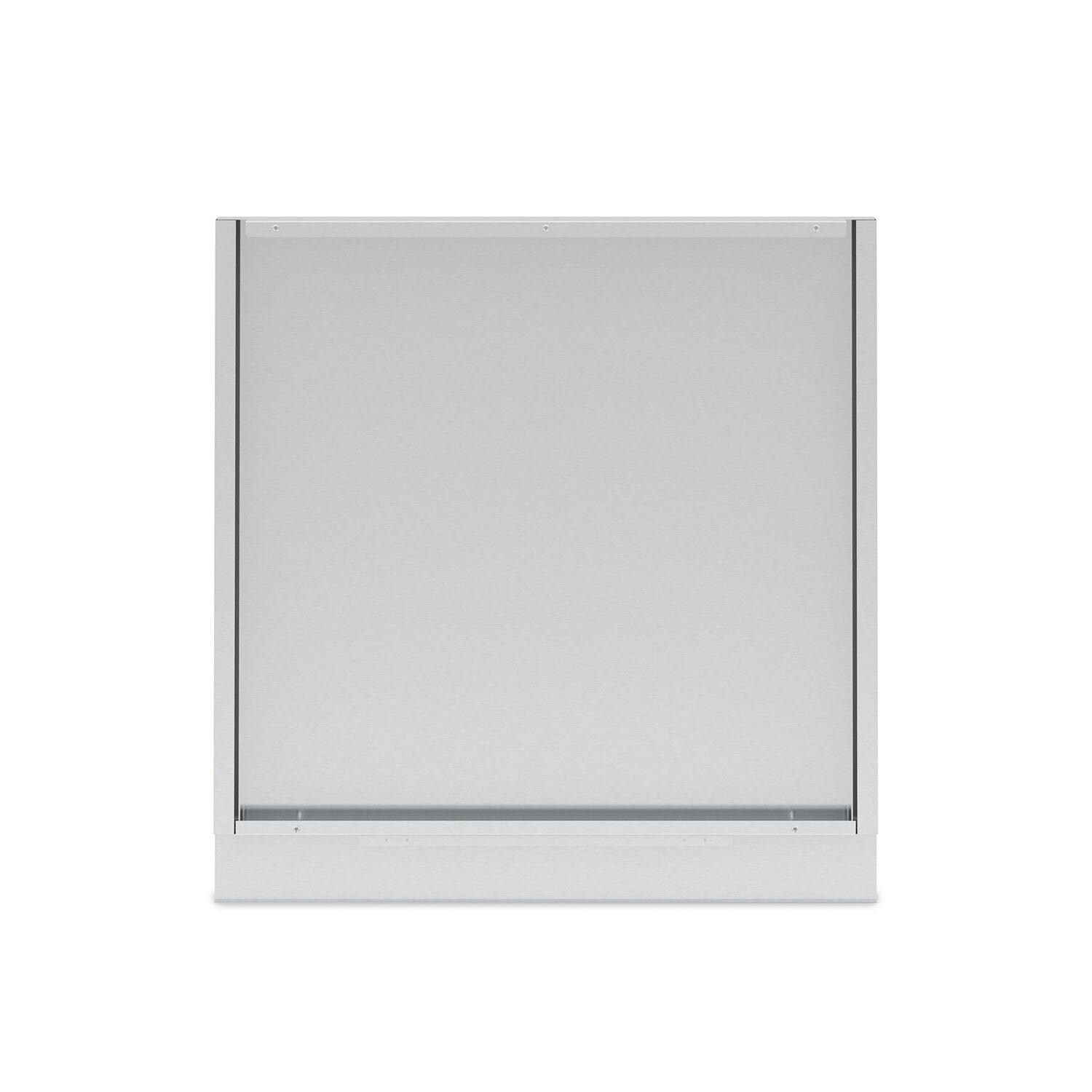 Broil King 804060 2-Door Stainless Steel Rear Panel - Front View - White Background thumbnail