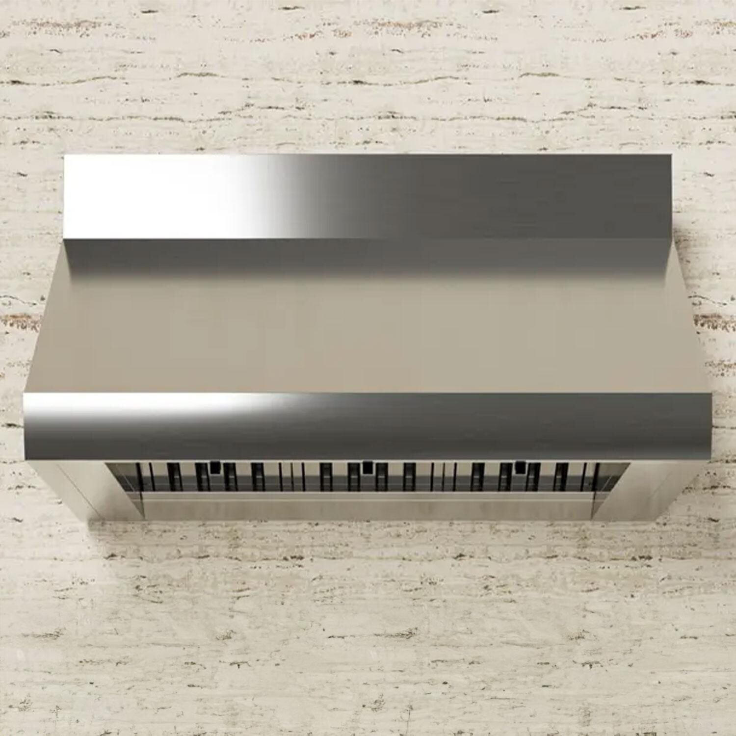 XO Appliance XOGV42S 42-in 1200 CFM Vent Hood w/ LED Lighting & Pro Baffle Filters - With 36-Inch Duct Cover (Sold Separately) - Lifestyle thumbnail