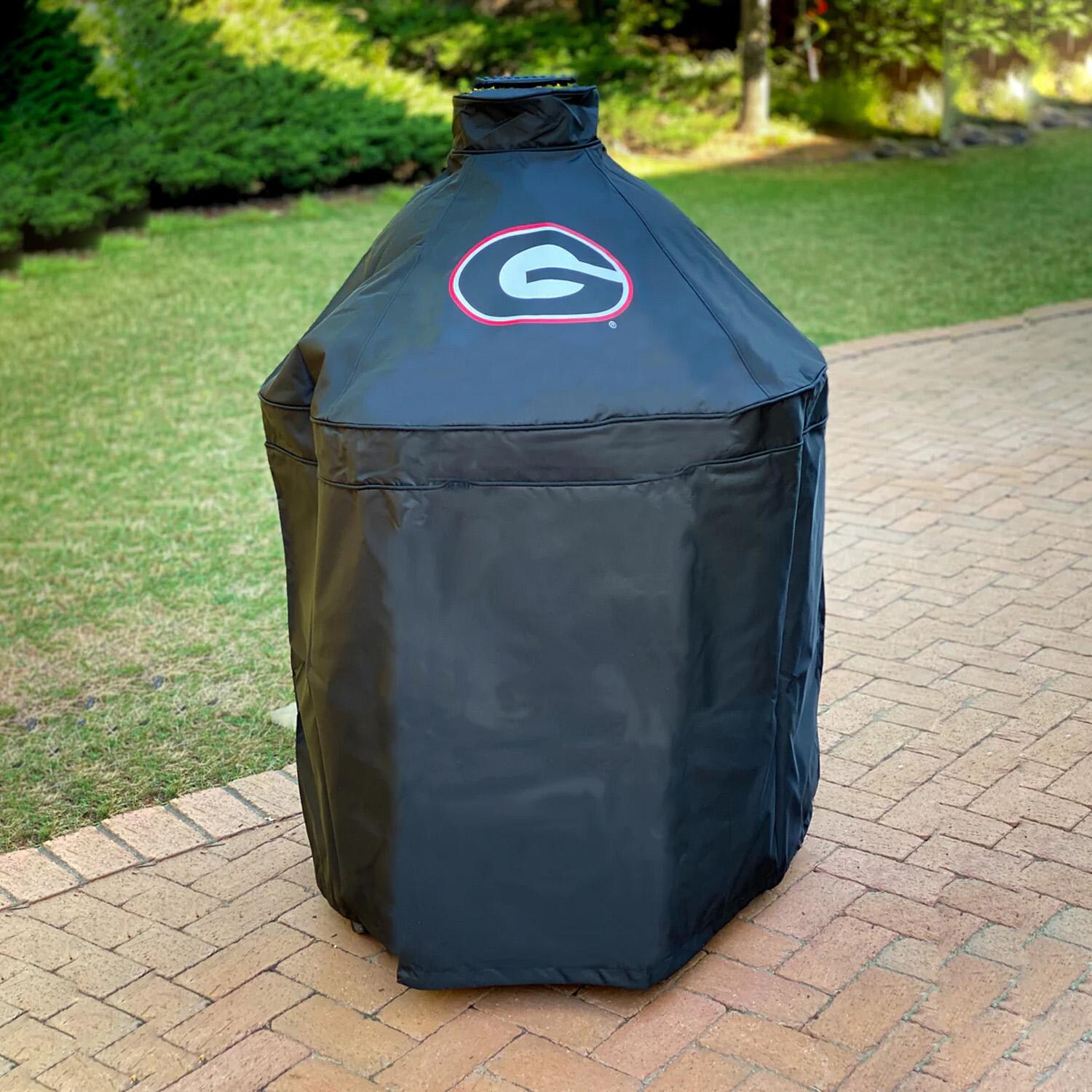 Holland Bar Stool Co B08CF4LT3G University of Georgia Universal Kamado Grill Cover - Lifestyle thumbnail