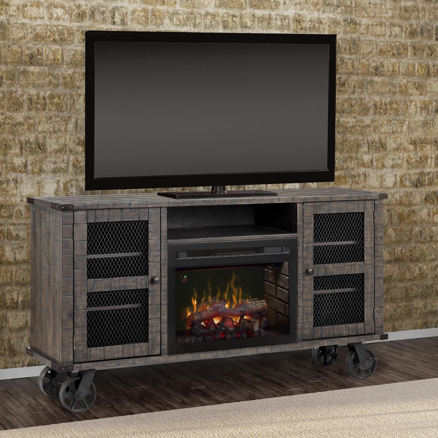 Dimplex Multi Fire Xd Duncan 66 Inch Electric Fireplace Media Console Realogs Pinehurst Gds25ld 1856ph